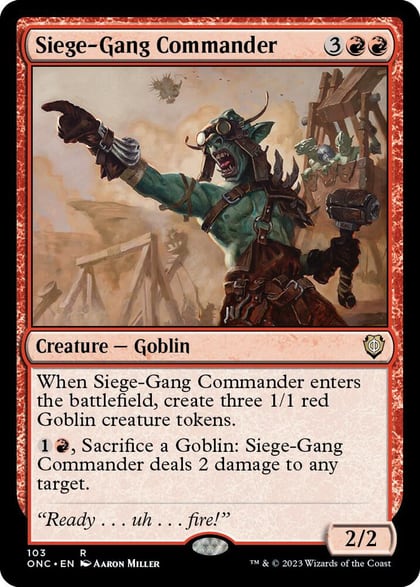 Siege-Gang Commander, Commander: Phyrexia: All Will Be One 103