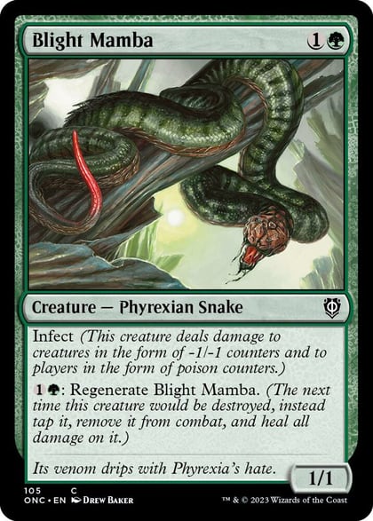 Blight Mamba, Commander: Phyrexia: All Will Be One 105