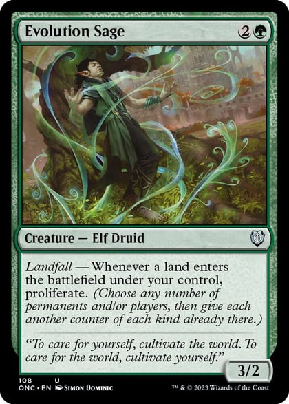 Evolution Sage, Commander: Phyrexia: All Will Be One 108
