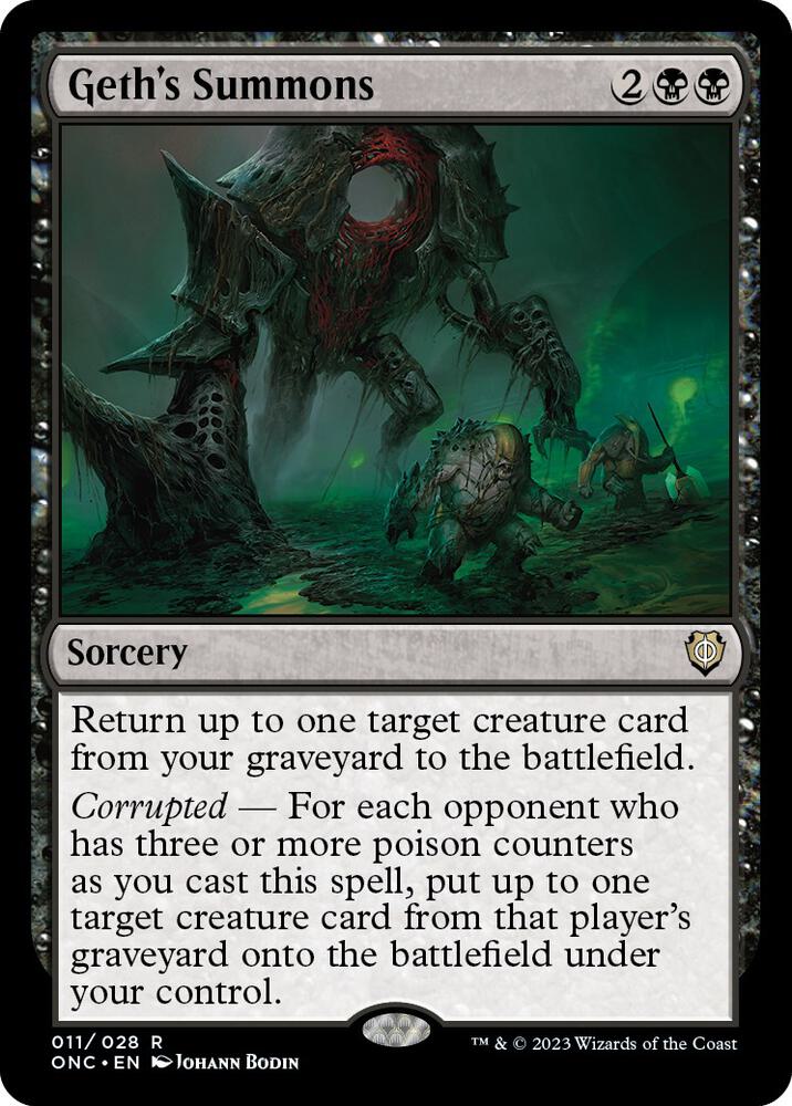Geth's Summons, Commander: Phyrexia: All Will Be One 11