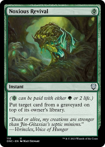 Noxious Revival, Commander: Phyrexia: All Will Be One 110