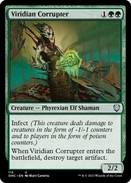 Viridian Corrupter, Commander: Phyrexia: All Will Be One 113