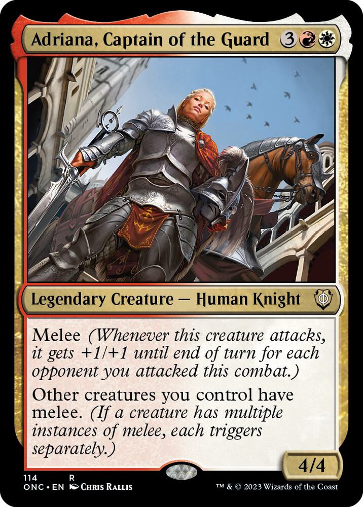 Adriana, Captain of the Guard, Commander: Phyrexia: All Will Be One 114