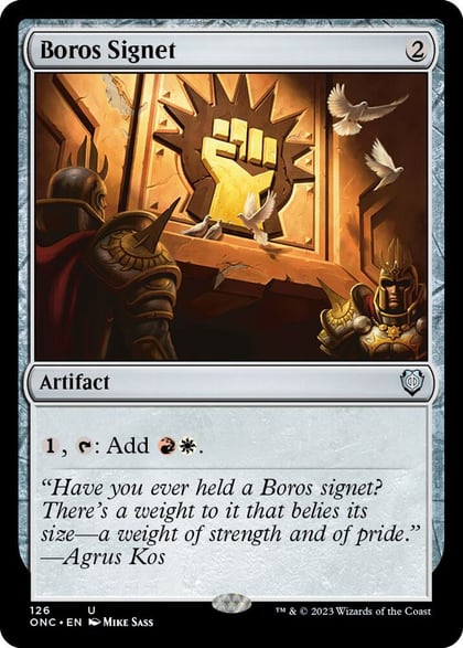 Boros Signet, Commander: Phyrexia: All Will Be One 126