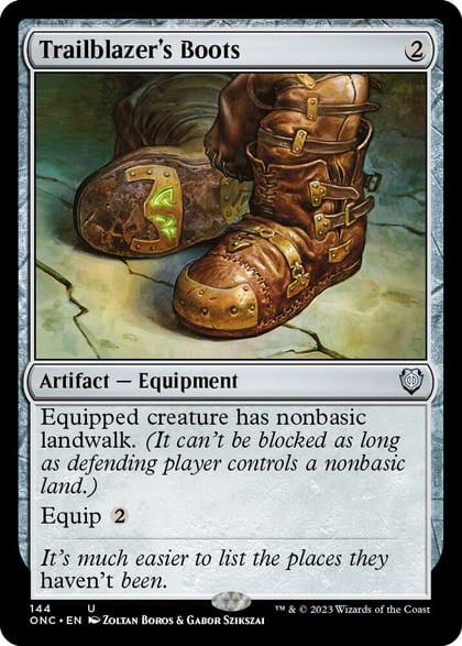 Trailblazer's Boots, Commander: Phyrexia: All Will Be One 144