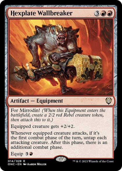 Hexplate Wallbreaker, Commander: Phyrexia: All Will Be One 14