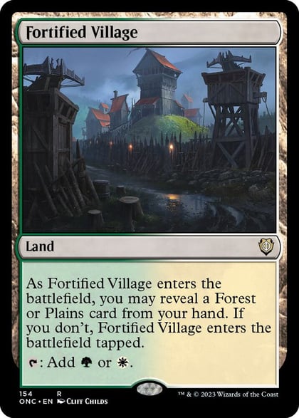 Fortified Village, Commander: Phyrexia: All Will Be One 154