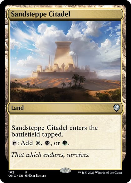 Sandsteppe Citadel, Commander: Phyrexia: All Will Be One 162