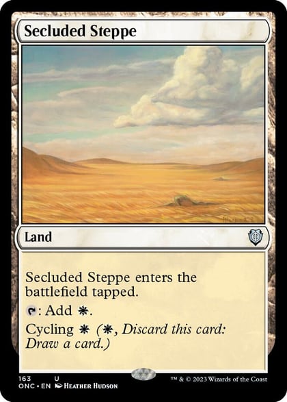 Secluded Steppe, Commander: Phyrexia: All Will Be One 163