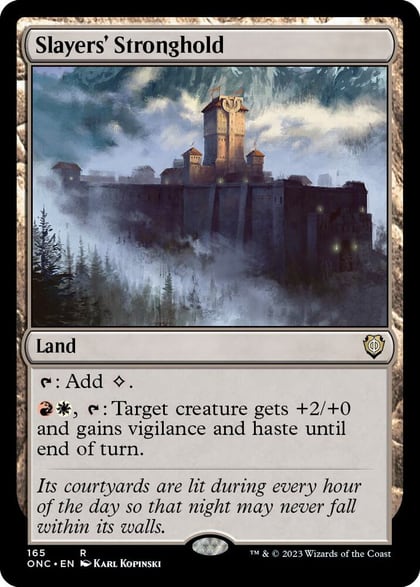 Slayers' Stronghold, Commander: Phyrexia: All Will Be One 165