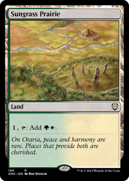 Sungrass Prairie, Commander: Phyrexia: All Will Be One 166
