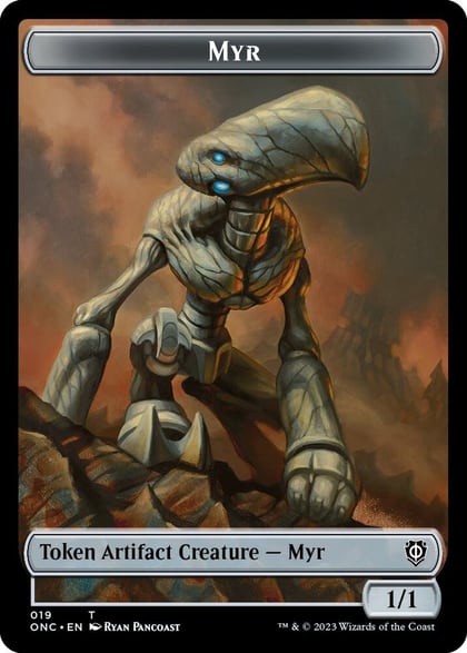 Myr // Thopter Double-Sided Token, Commander: Phyrexia: All Will Be One 19 // 21