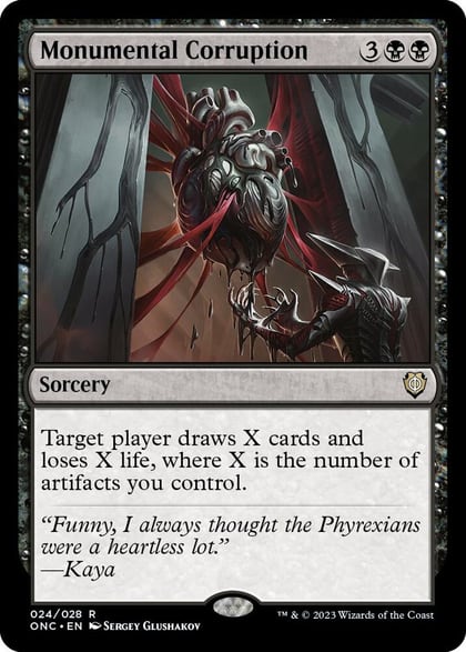 Monumental Corruption, Commander: Phyrexia: All Will Be One 24