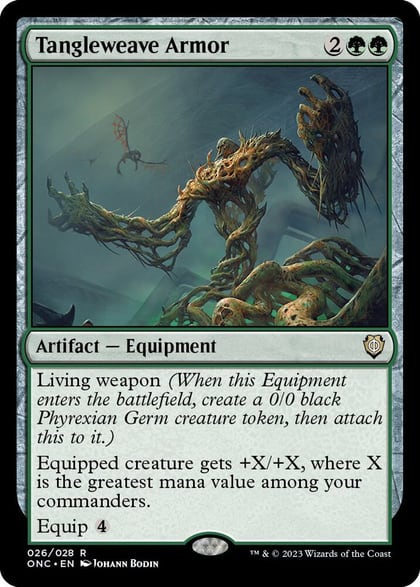 Tangleweave Armor, Commander: Phyrexia: All Will Be One 26