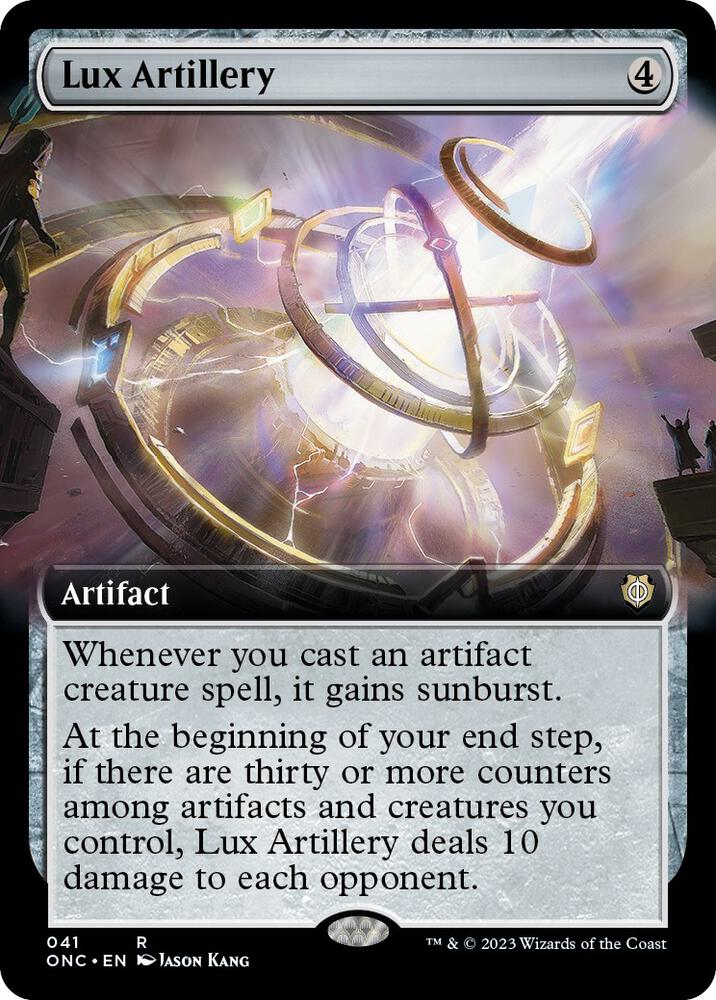 Lux Artillery (Extended Art), Commander: Phyrexia: All Will Be One 41