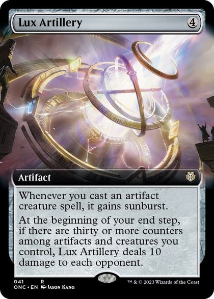 Lux Artillery (Extended Art), Commander: Phyrexia: All Will Be One 41