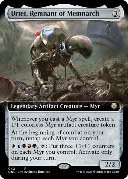 Urtet, Remnant of Memnarch (Extended Art), Commander: Phyrexia: All Will Be One 42