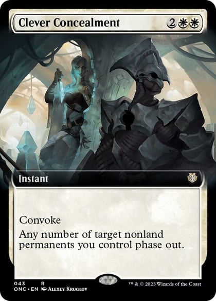 Clever Concealment (Extended Art), Commander: Phyrexia: All Will Be One 43