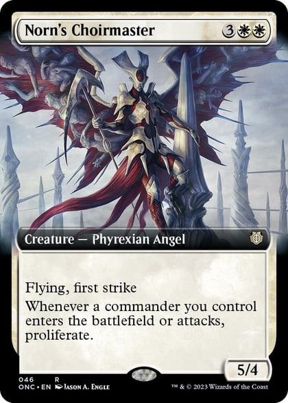 Norn's Choirmaster (Extended Art), Commander: Phyrexia: All Will Be One 46