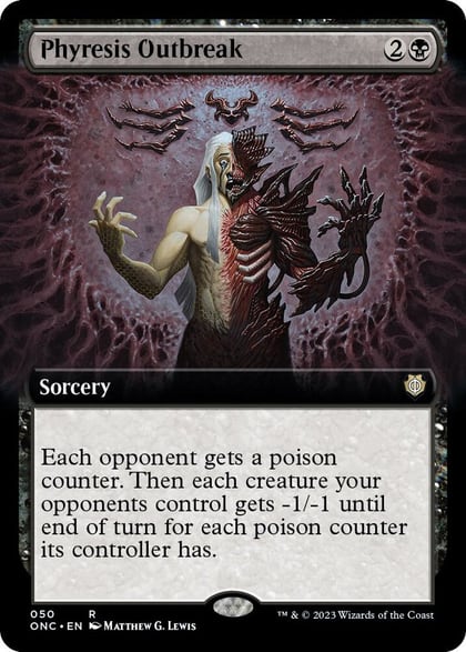 Phyresis Outbreak (Extended Art), Commander: Phyrexia: All Will Be One 50