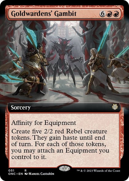 Goldwardens' Gambit (Extended Art), Commander: Phyrexia: All Will Be One 51