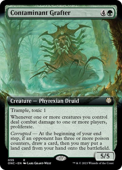 Contaminant Grafter (Extended Art), Commander: Phyrexia: All Will Be One 55
