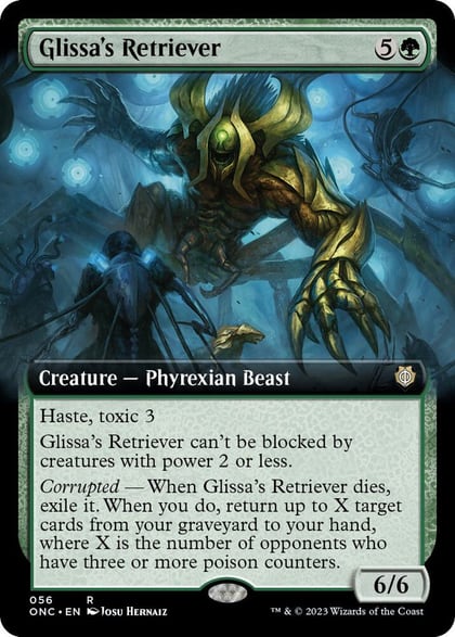 Glissa's Retriever (Extended Art), Commander: Phyrexia: All Will Be One 56