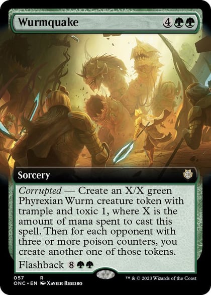 Wurmquake (Extended Art), Commander: Phyrexia: All Will Be One 57