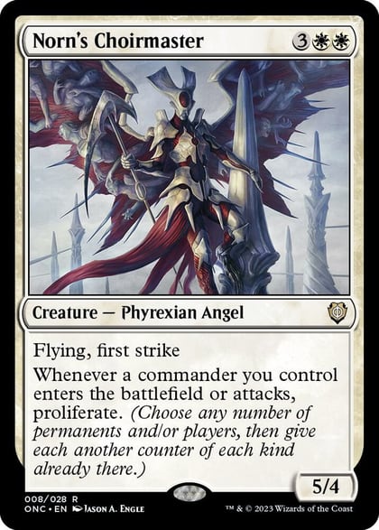 Norn's Choirmaster, Commander: Phyrexia: All Will Be One 8