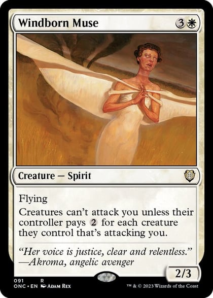 Windborn Muse, Commander: Phyrexia: All Will Be One 91