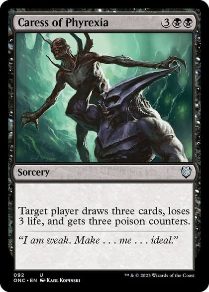 Caress of Phyrexia, Commander: Phyrexia: All Will Be One 92