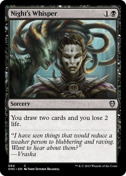 Night's Whisper, Commander: Phyrexia: All Will Be One 94