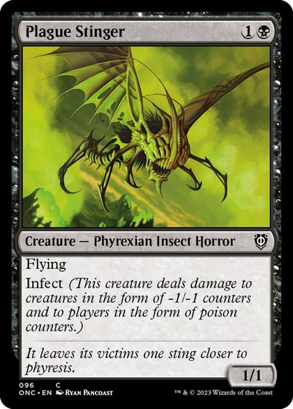 Plague Stinger, Commander: Phyrexia: All Will Be One 96