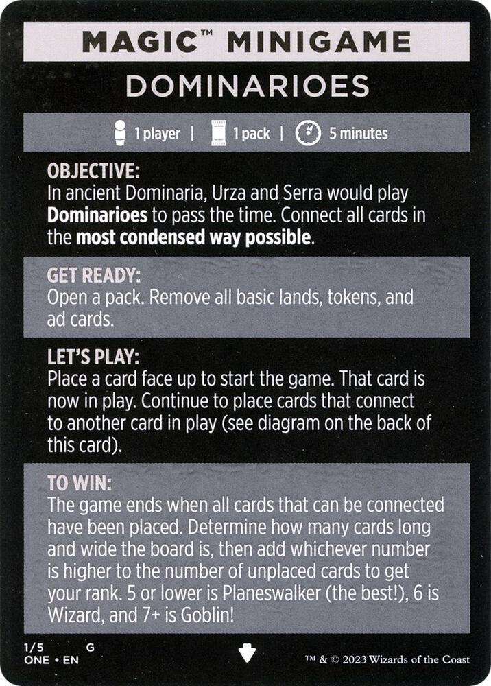 Magic Minigame: Dominarioes, Phyrexia: All Will Be One 1