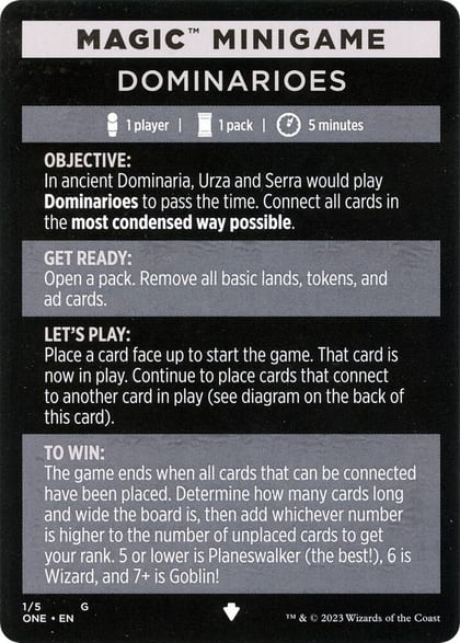 Magic Minigame: Dominarioes, Phyrexia: All Will Be One 1