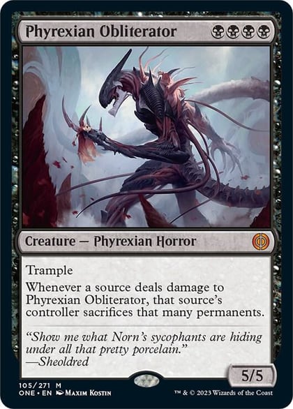 Phyrexian Obliterator, Phyrexia: All Will Be One 105