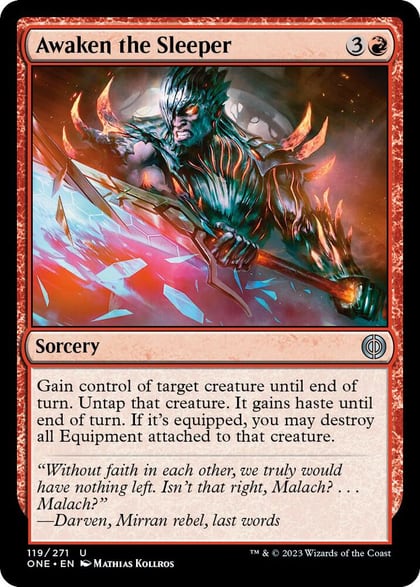 Awaken the Sleeper, Phyrexia: All Will Be One 119