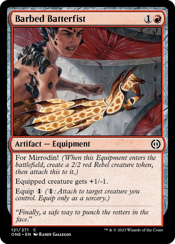 Barbed Batterfist, Phyrexia: All Will Be One 121