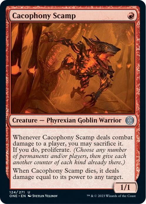 Cacophony Scamp, Phyrexia: All Will Be One 124