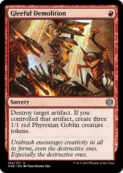 Gleeful Demolition, Phyrexia: All Will Be One 134