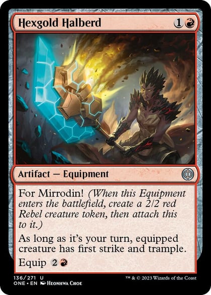 Hexgold Halberd, Phyrexia: All Will Be One 136