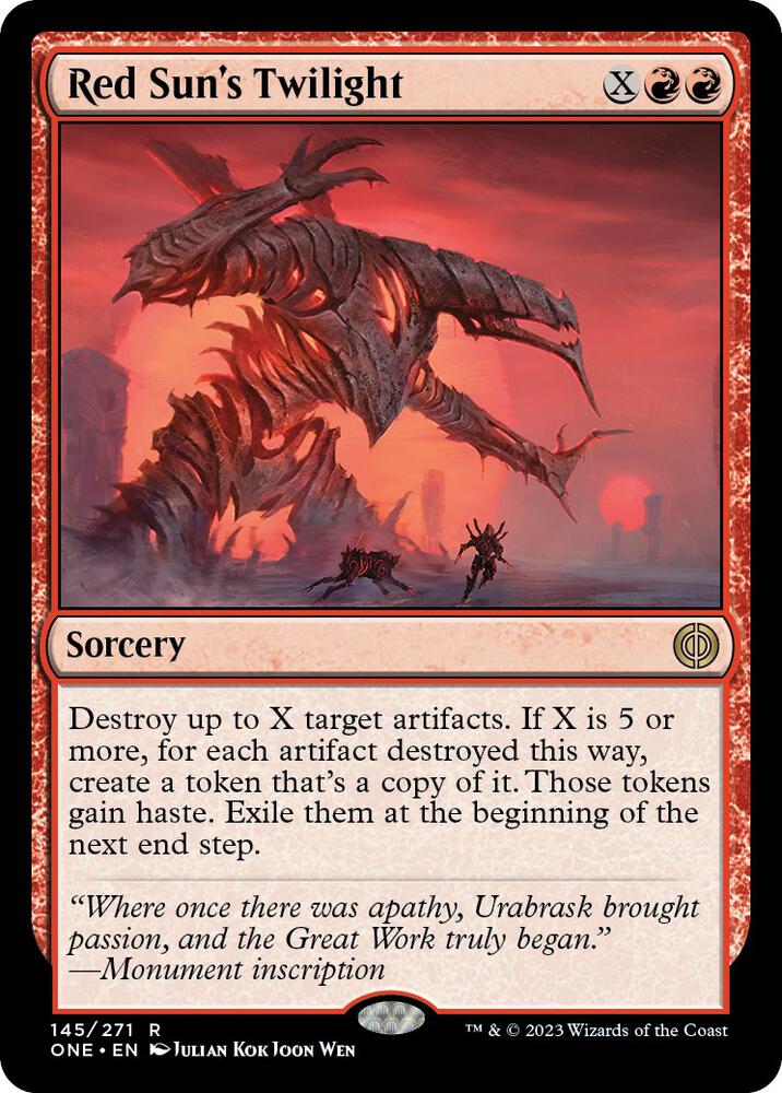 Red Sun's Twilight, Phyrexia: All Will Be One 145