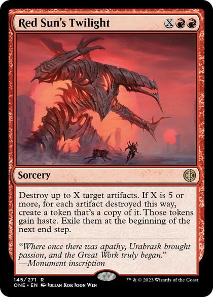 Red Sun's Twilight, Phyrexia: All Will Be One 145