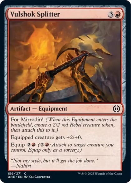 Vulshok Splitter, Phyrexia: All Will Be One 156