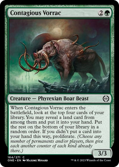 Contagious Vorrac, Phyrexia: All Will Be One 164