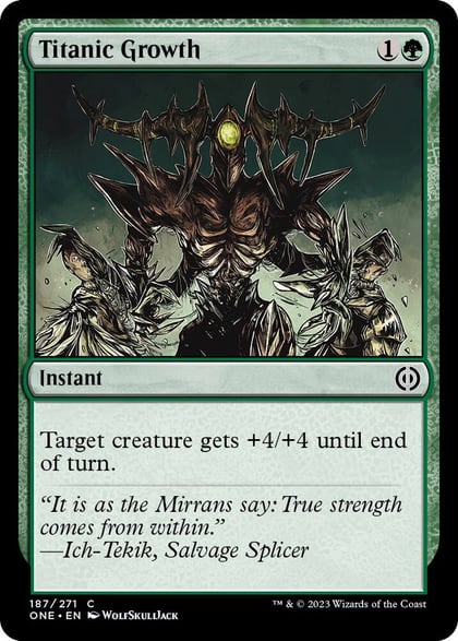 Titanic Growth, Phyrexia: All Will Be One 187