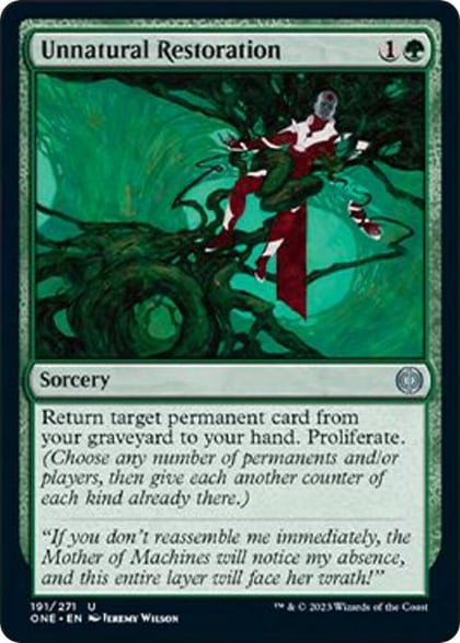 Unnatural Restoration, Phyrexia: All Will Be One 191