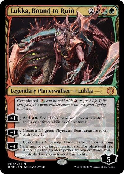Lukka, Bound to Ruin, Phyrexia: All Will Be One 207