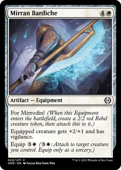 Mirran Bardiche, Phyrexia: All Will Be One 22