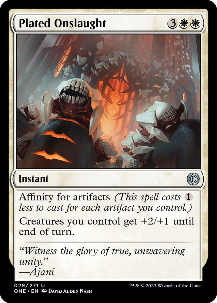 Plated Onslaught, Phyrexia: All Will Be One 29